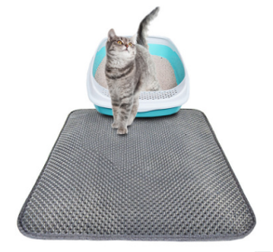 Cat Litter Pad Honeycomb Cat Pad Waterproof Urine Proof Pad Pet Supplies (Color: gray)