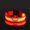 Glow-In-The-Dark Pet Collar For Dog & Cat; LED Dog Collar For Night Walking; USB charging