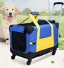 Pet Rolling Carrier With Wheels Pet Travel Carrier Transport